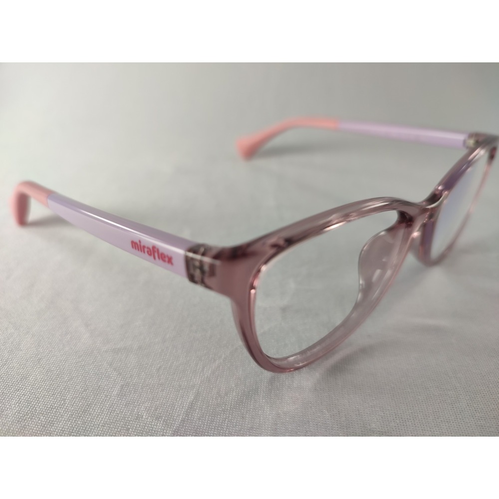 Miraflex MF 4010 L358 Translucentโ Pink Purple Cat Eye Eyeglass Frames 51-16-135